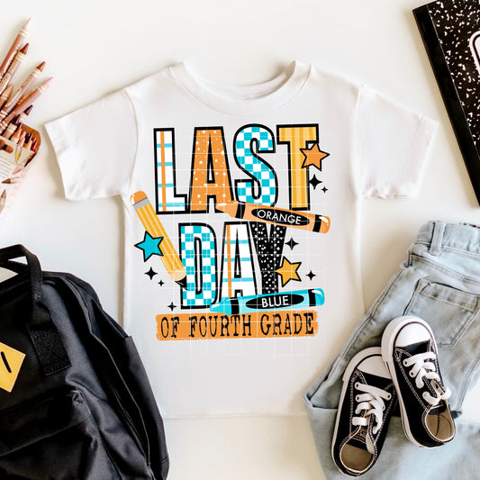 Last Day Of Fourth Grade (blue)