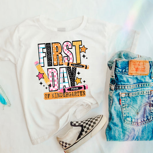 First Day Of Kindergarten (pink)