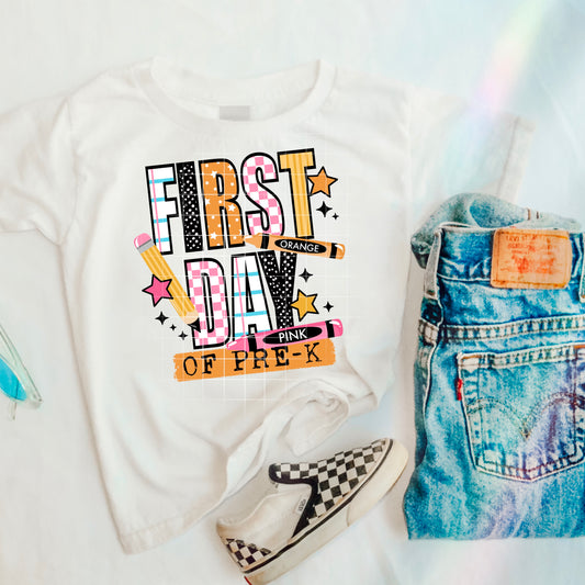 First Day Of Pre-K (pink)