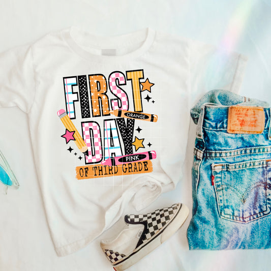 First Day Of Third Grade (pink)