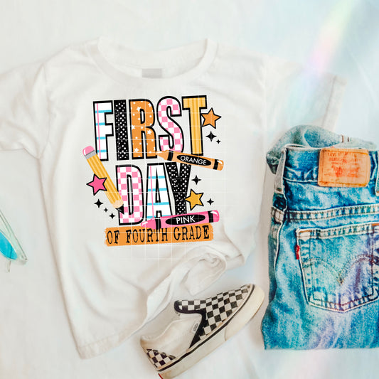 First Day Of Fourth Grade (pink)