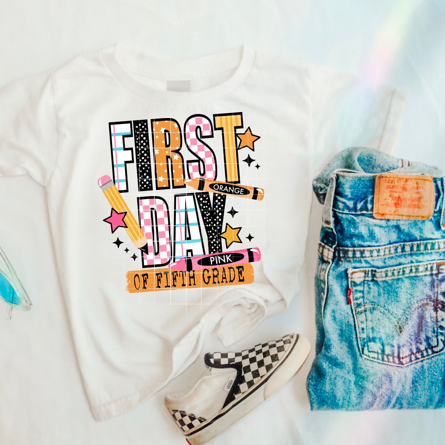 First Day Of Fifth Grade (pink)