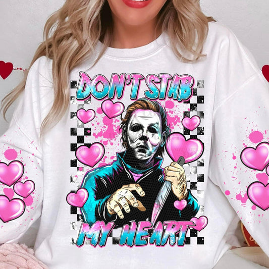 Don't Stab My Heart Michael FRONT -DTF Transfer