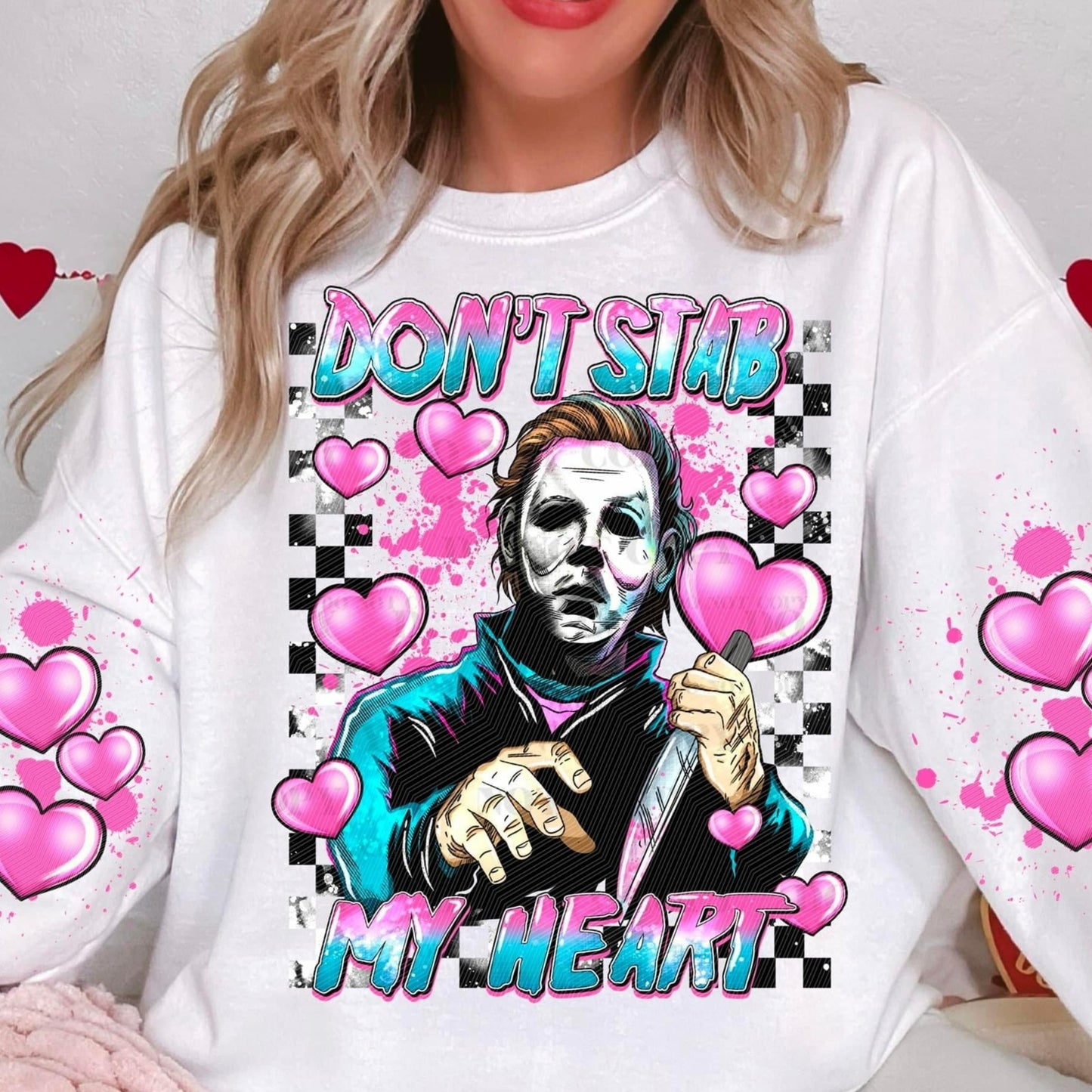 Don't Stab My Heart Michael SLEEVE -DTF Transfer
