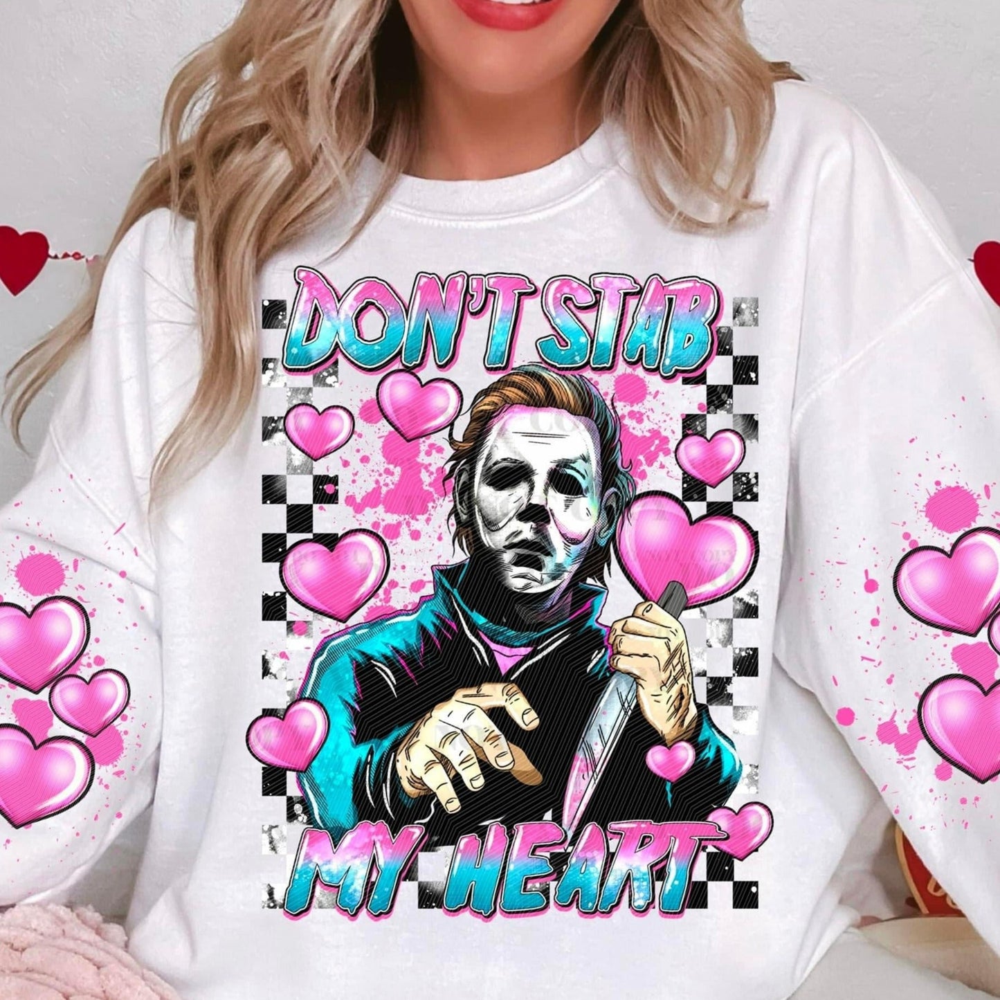 Don't Stab My Heart Michael SLEEVE -DTF Transfer