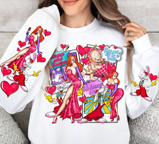 Roger and Jessica Rabbit FRONT-DTF Transfer