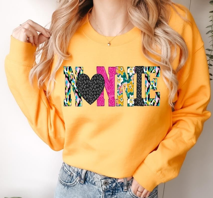 NONNIE (Mixed Print Letters) - DTF Transfer