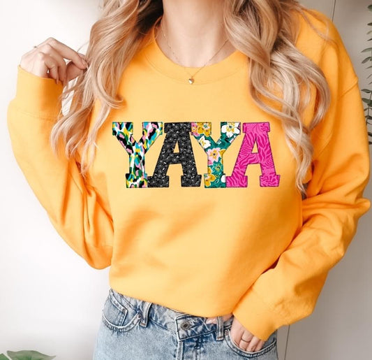 YAYA (Mixed Print Letters) - DTF Transfer