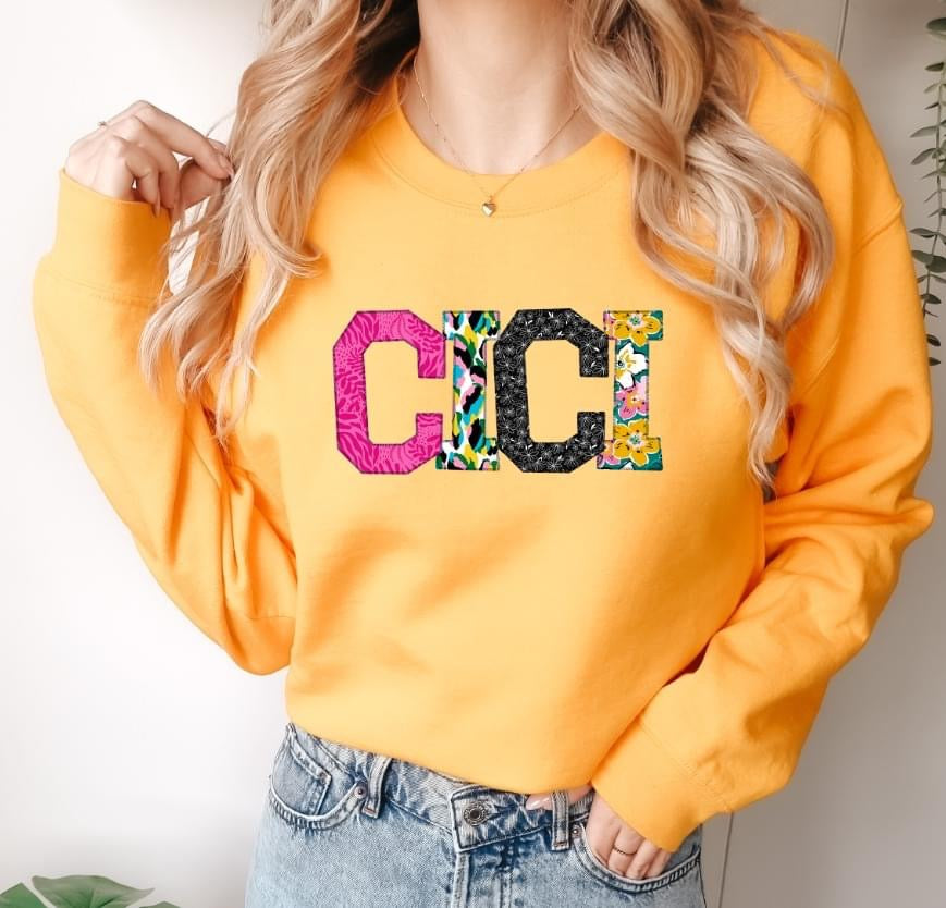 CICI (Mixed Print Letters) - DTF Transfer