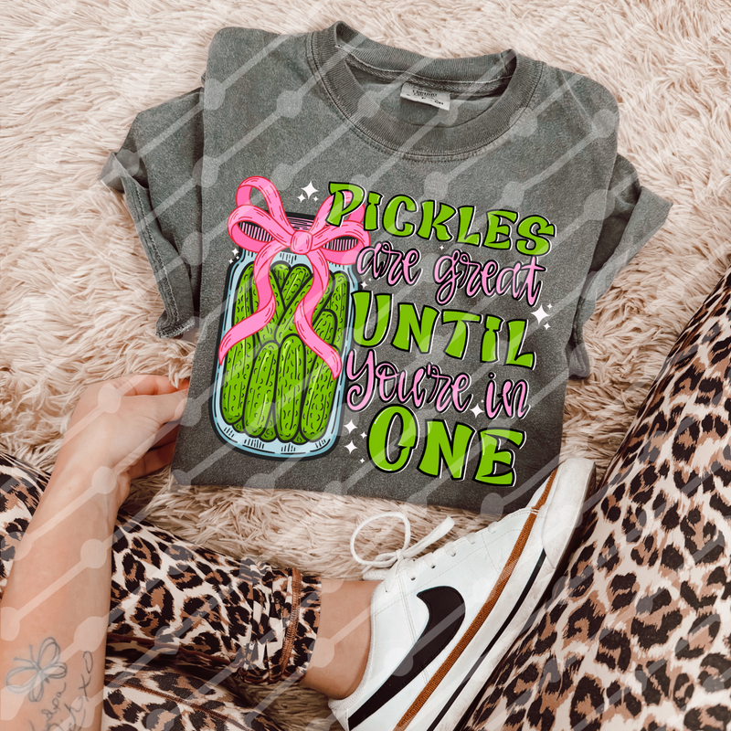 Pickles are great until you're in one