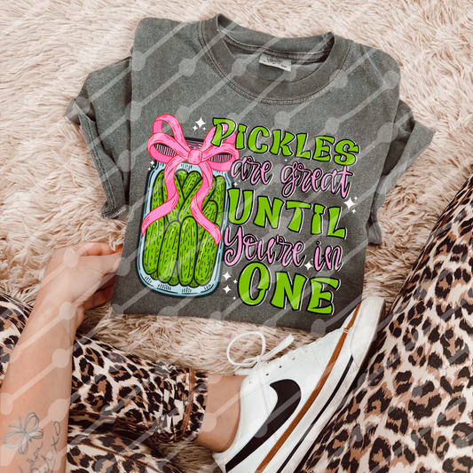 Pickles are great until you're in one