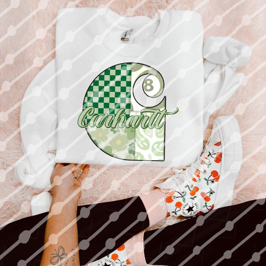 Green floral Carhartt