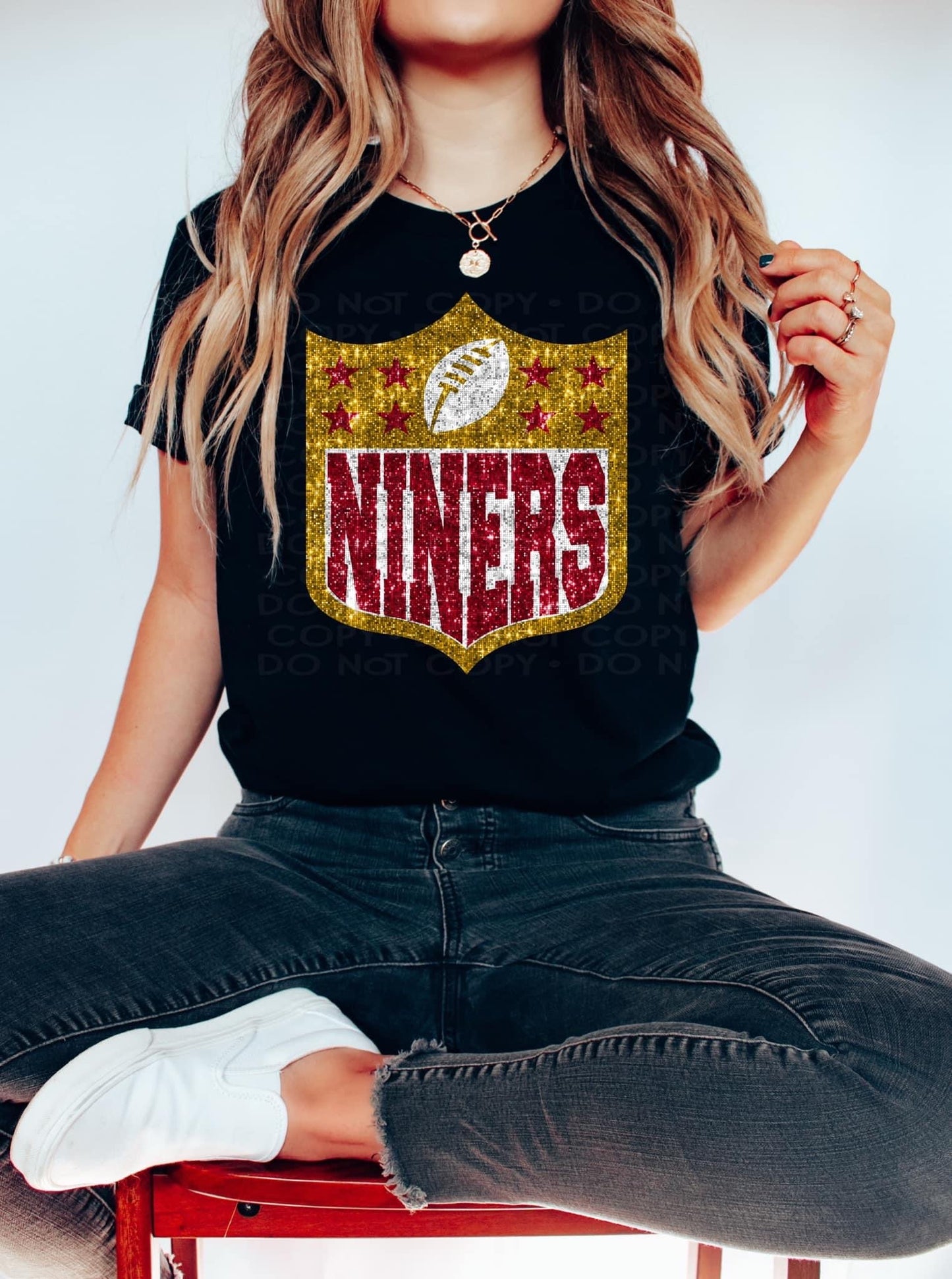 Faux Sequins Niners