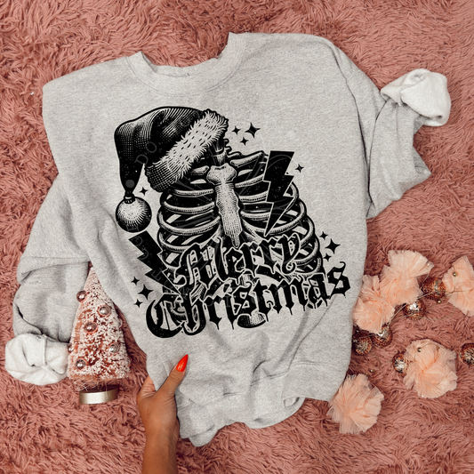Merry Christmas Skeleton Santa Hat