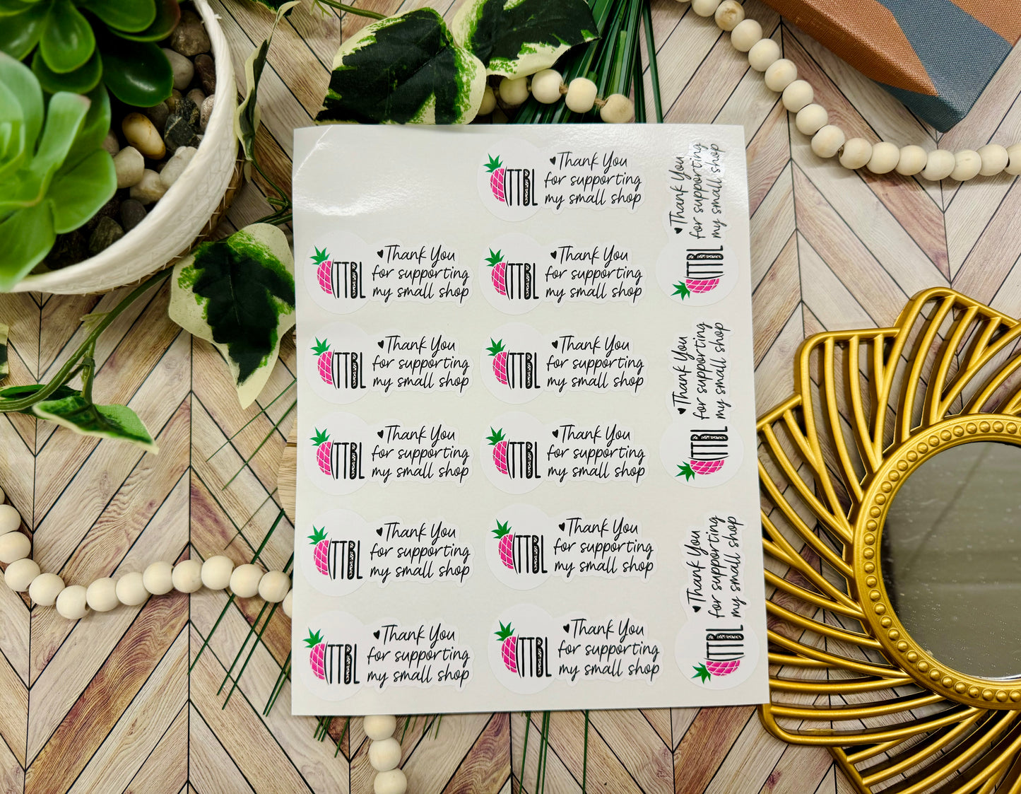 Thank you for supporting my small business- Sticker sheet