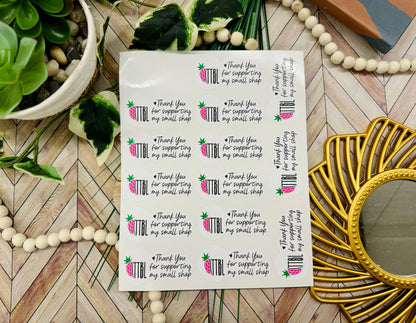 Thank you for supporting my small business- Sticker sheet