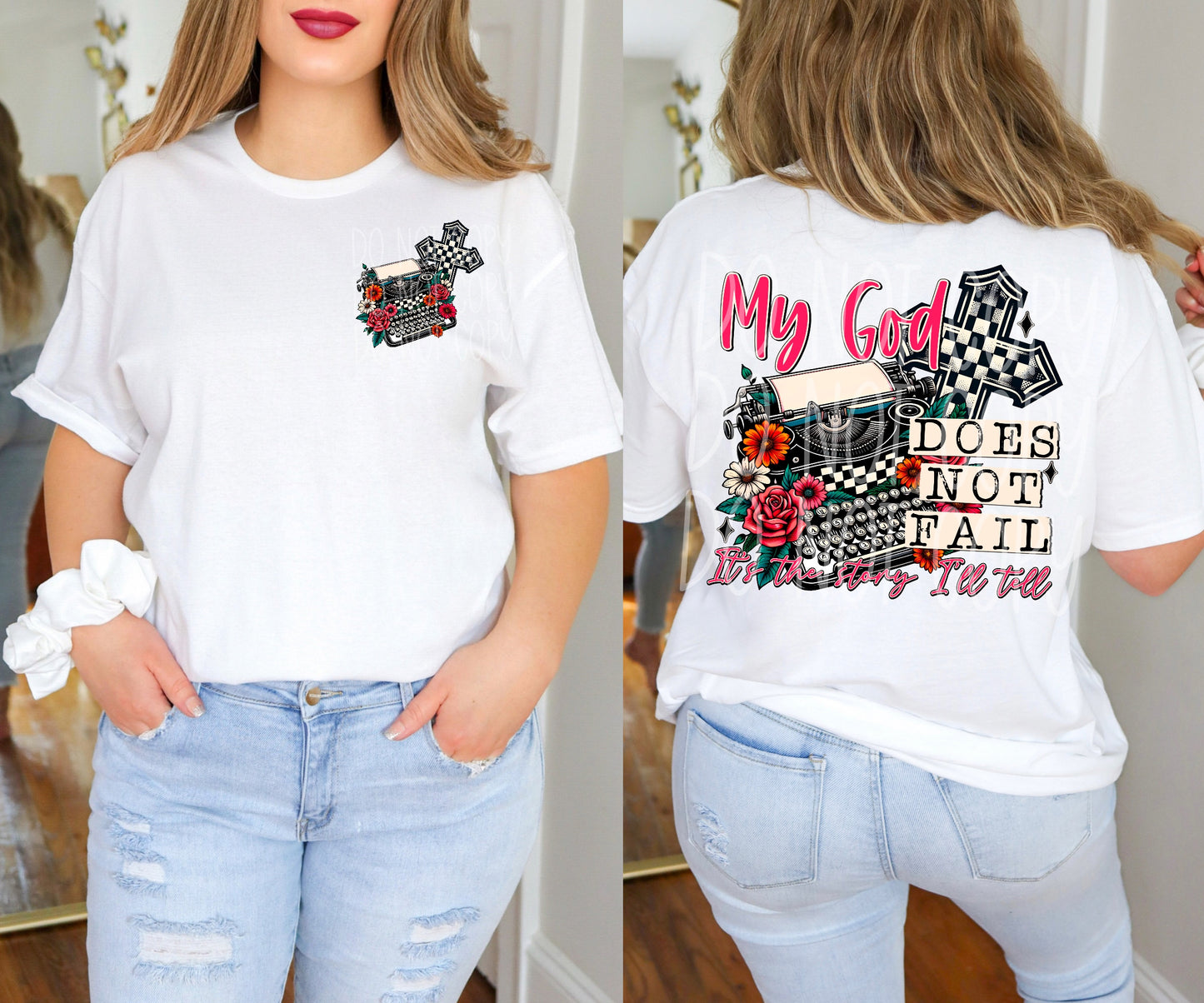 My god does not fail (Front)