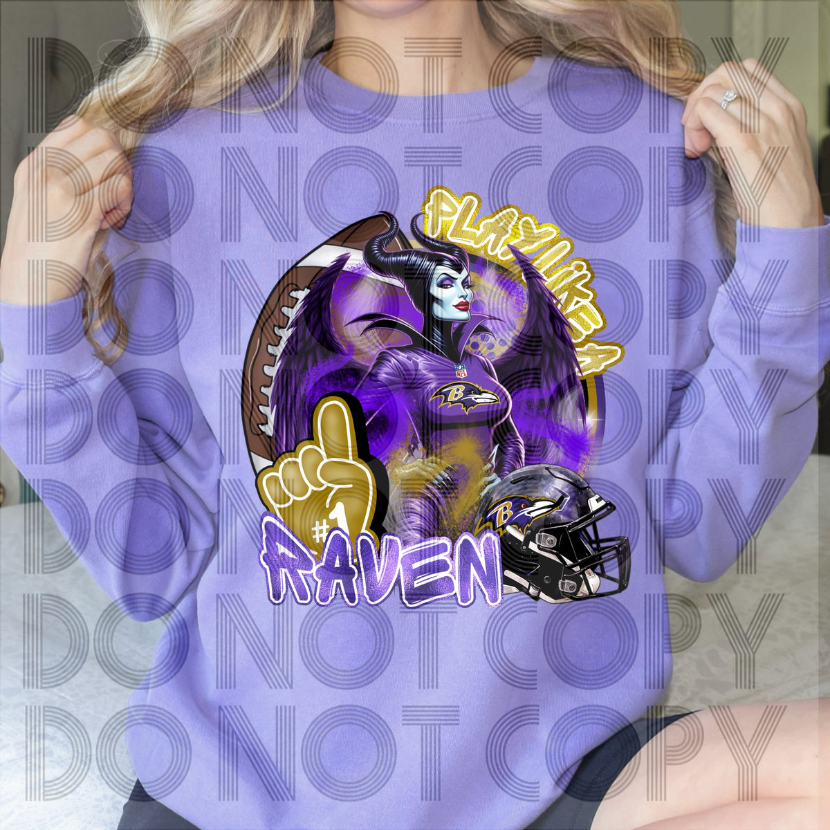 Maleficent Baltimore Ravens "play like a raven"