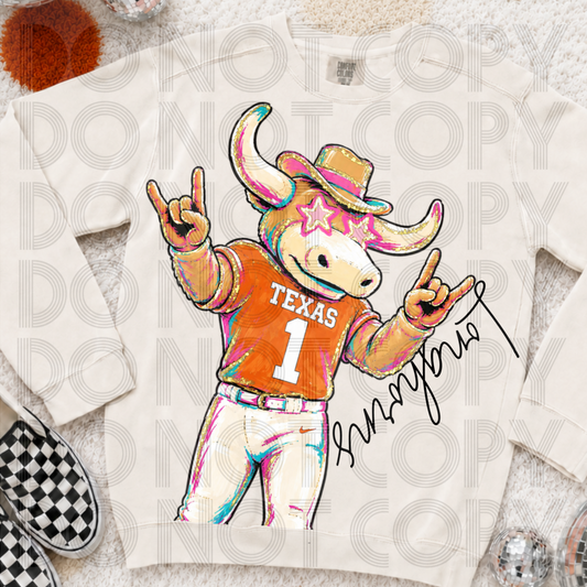 Cropped Rockin Delulu Longhorns