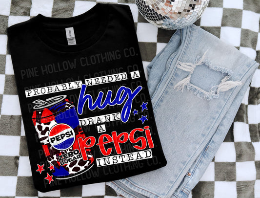 Probably needed a hug, drank a diet pepsi zero sugar instead