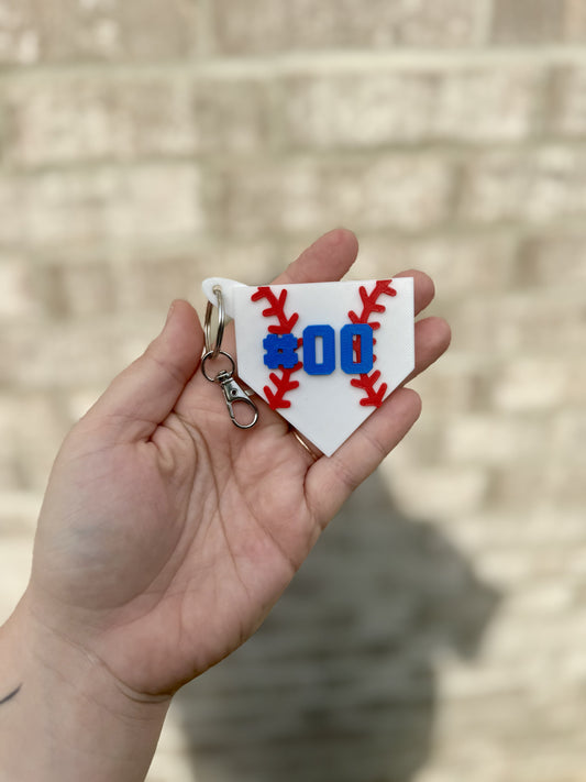 Homeplate Keychain