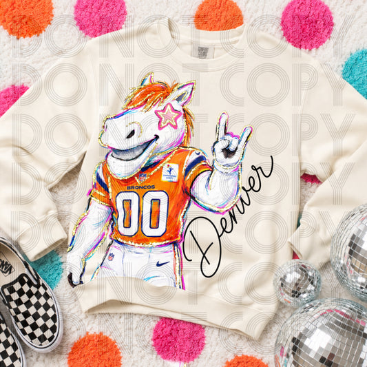 Cropped Rockin Delulu Denver Broncos