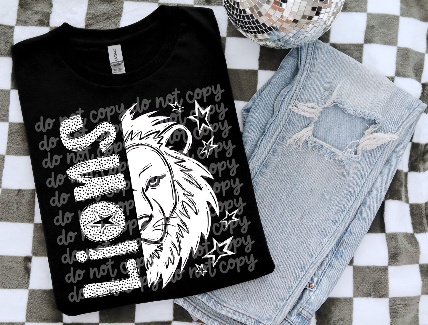 Black and White Lions