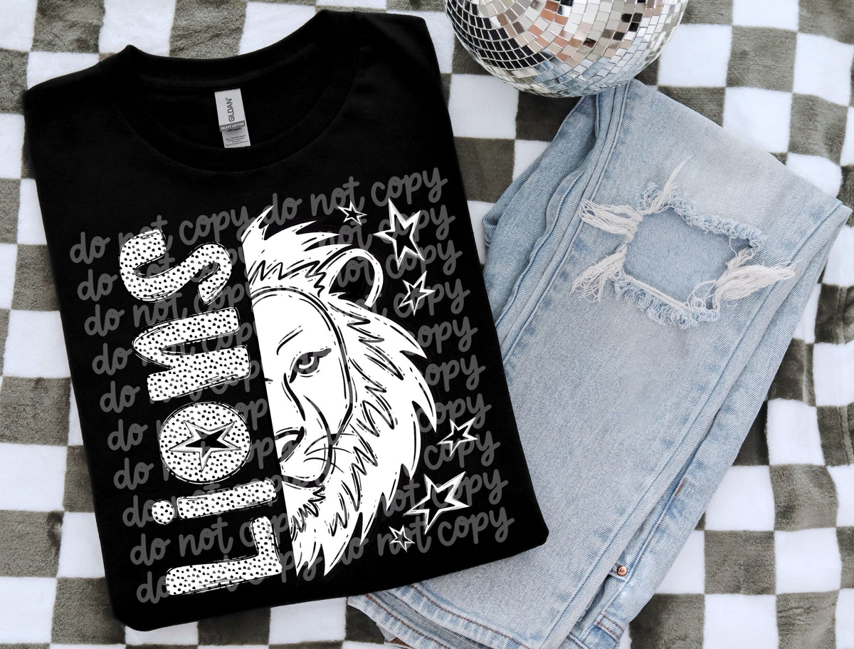 Black and White Lions