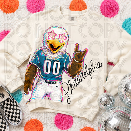 Cropped Rockin Delulu Philadelphia Eagles