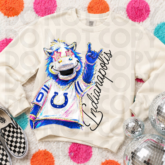Cropped Rockin Delulu Indianapolis Colts