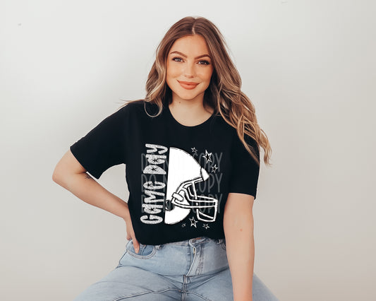 Game Day Football (bw dots)