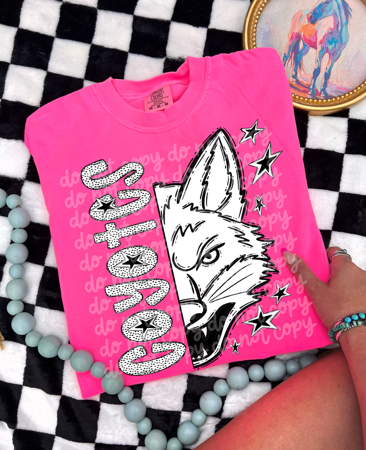 Black and White Coyotes
