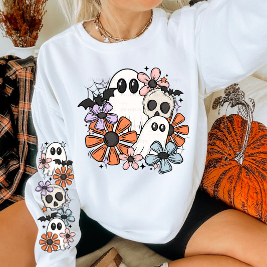 Floral Ghost & Skellies (Sleeves)