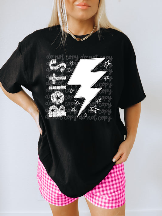 Black and White Bolts