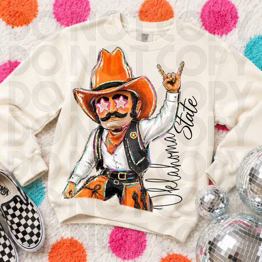 Cropped Rockin Delulu Oklahoma State