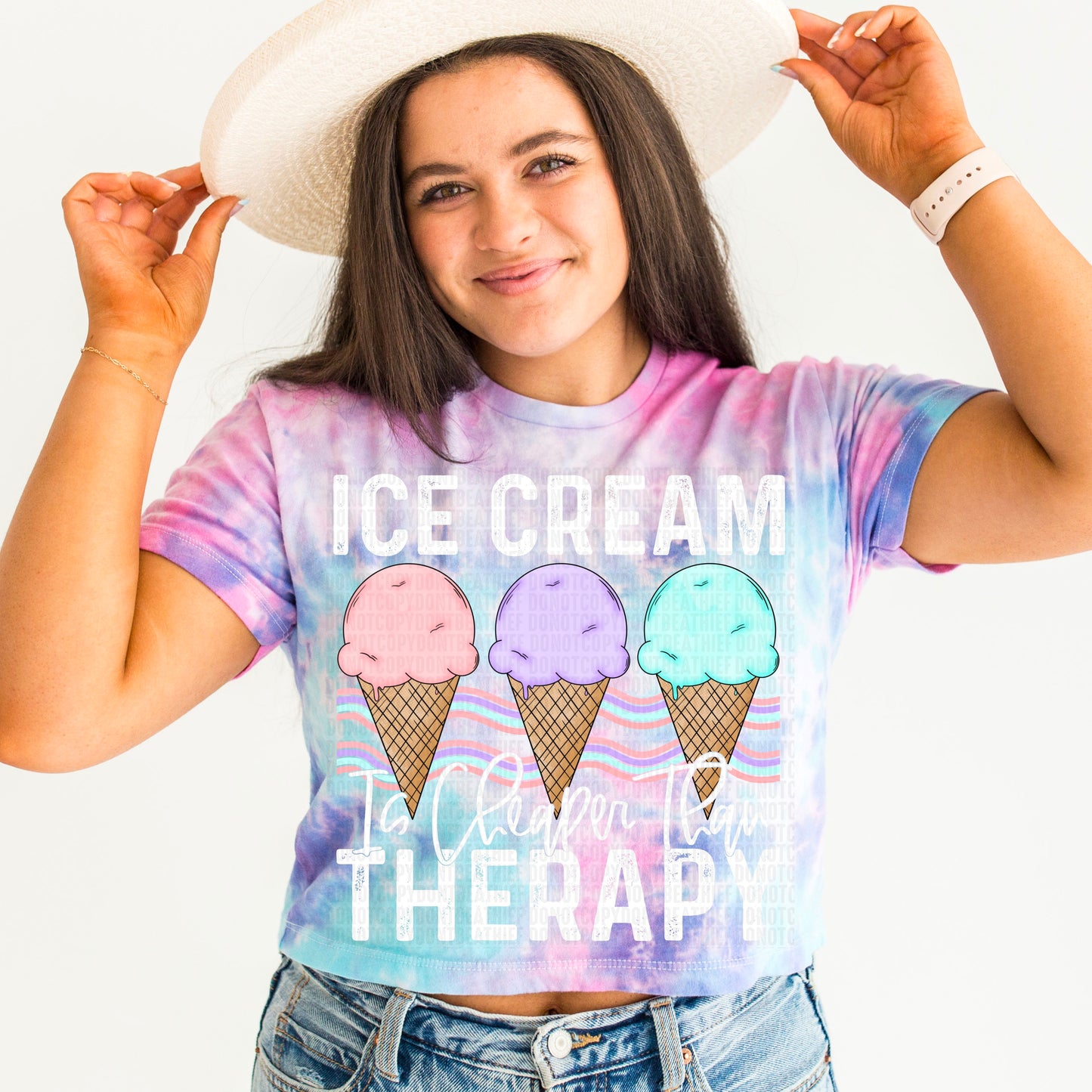 Ice Cream..Cheaper Then Therapy - DTF Transfer