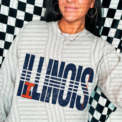 College Lined - Illinois Fighting Illini