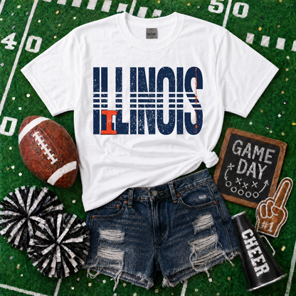 College Lined - Illinois Fighting Illini