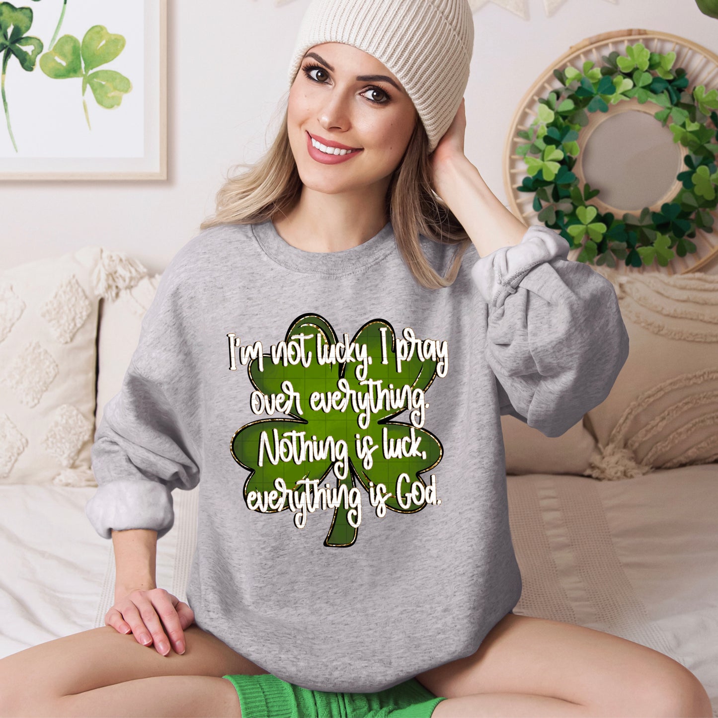 I'M NOT LUCKY, I PRAY OVER EVERYTHING. NOTHING IS LUCK, EVERYTHING IS GOD