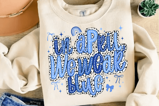 Autism Awareness Blue And Cow Print