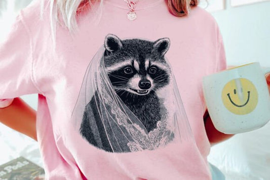 Racoon In A Veil