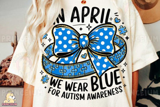 Autism Awareness Blue Bow Puzzle