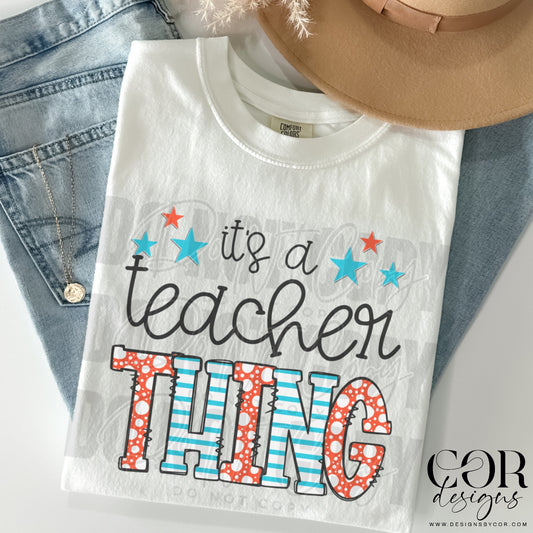It's a teacher thing