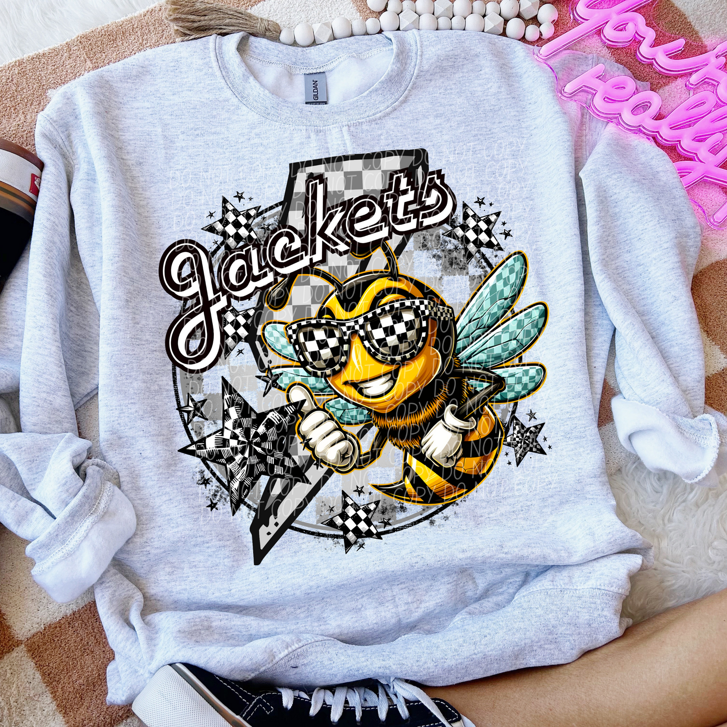 Jackets Checkered Lightning Bolt