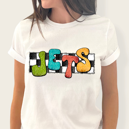 Jets (retro rainbow)