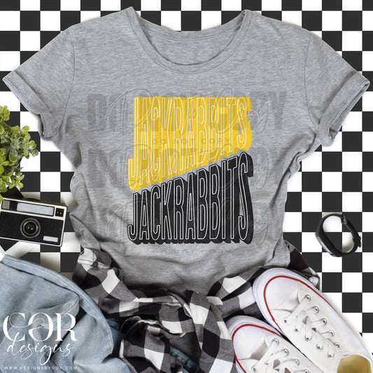 Jackrabbits Yellow & Black Font