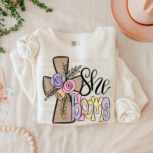 She blooms