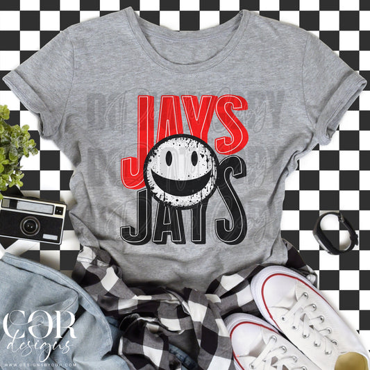 Jays smiley (red/black)