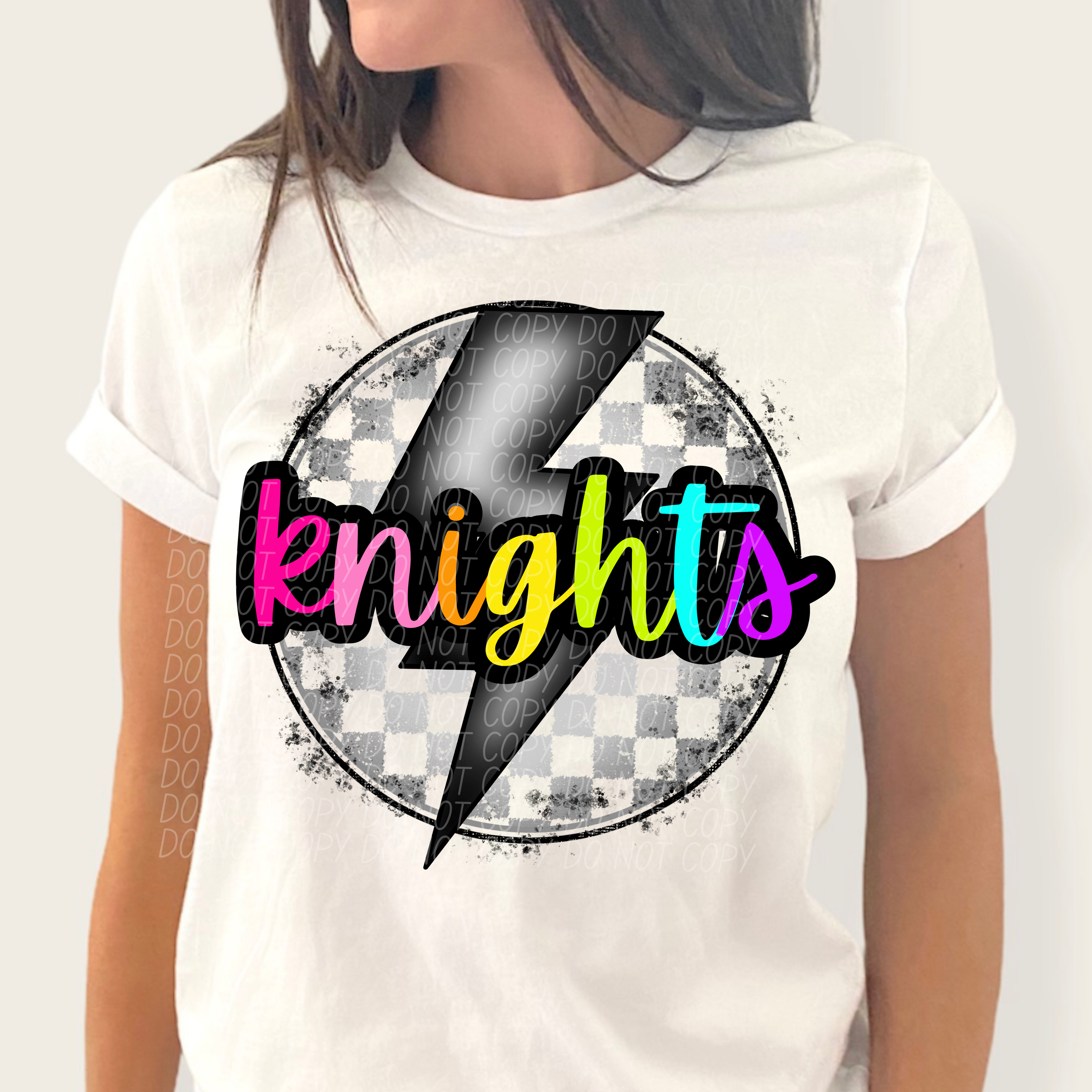Checker Pattern Knight Knights (Checker Bright) – Earthline Customs