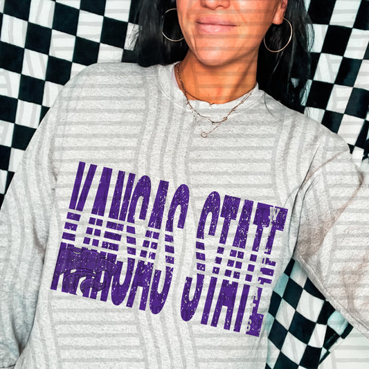 College Lined - Kansas State Wildcats
